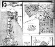 Torch Lake, Elmira, Wetzell, Indian Landing, Ellsworth - Above, Antrim County 1910